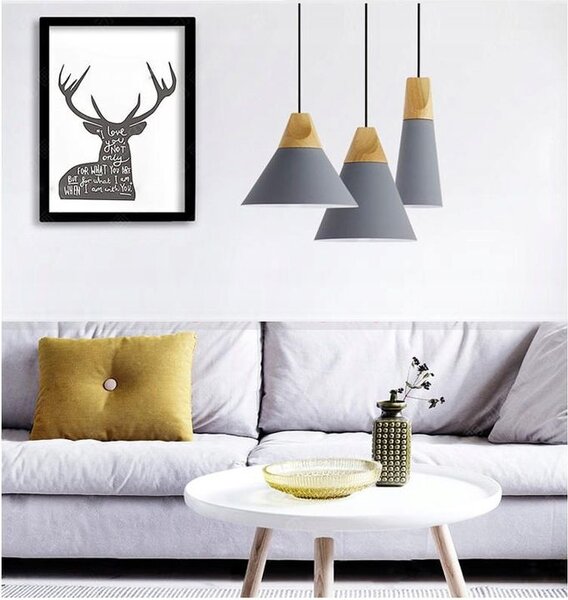 Dekorstudio Retro stropná lampa Loft Scandi A biela