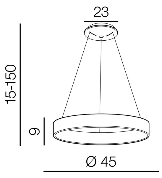 Moderný luster Silvam 45 – Hnedá