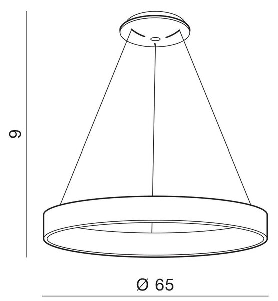 Moderný luster Silvam 65 – Hnedá