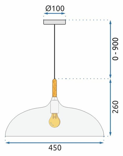 Toolight Anzo, stropné svietidlo 1xE27 APP178-1CP, čierna matná, OSW-06613