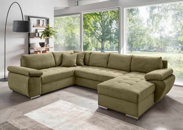 SEDACIA SÚPRAVA, textil, olivovozelená Livetastic - Sedačky, Online Only