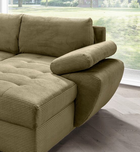 SEDACIA SÚPRAVA, textil, olivovozelená Livetastic - Sedačky, Online Only