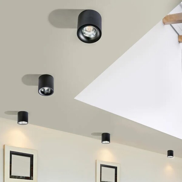 LED bodové svetlo Mane 10W 4000K čierne – Čierna