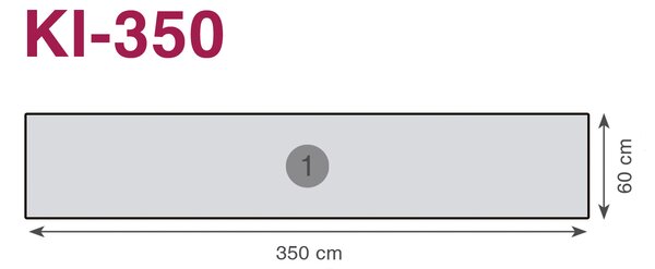 DIMEX | Fototapeta do kuchyne Hmla v lese KI-350-140 | 350 x 60 cm | zelená, šedá