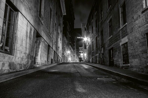 DIMEX | Vliesové fototapety na stenu Starý Montreal MS-5-0752 | 375 x 250 cm | biela, čierna