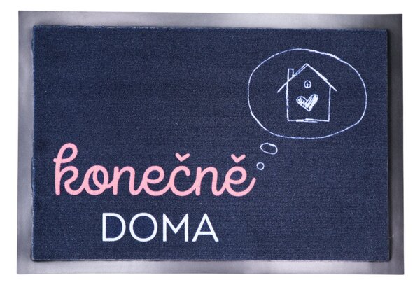Mercury Flooring, Rohožka Konečne DOMA 40x60 cm, 40x60, modrá