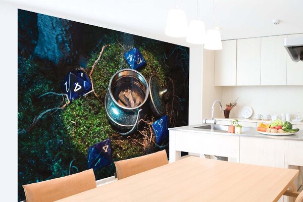 Samolepiaca vliesová fototapeta Dračí brloh, lektvar 375 x 250 cm