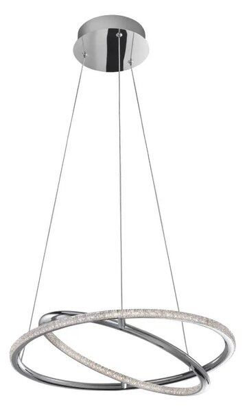 LED luster Livorno 45 Chrome – Sivá