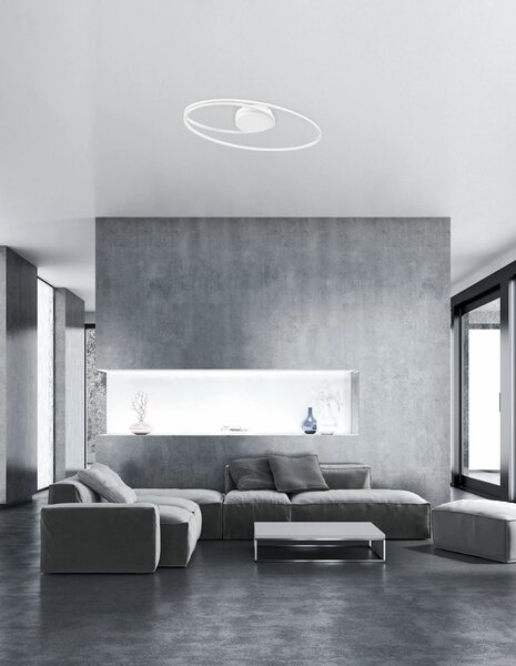 LED stropné svietidlo Viareggio 60 biele – Biela