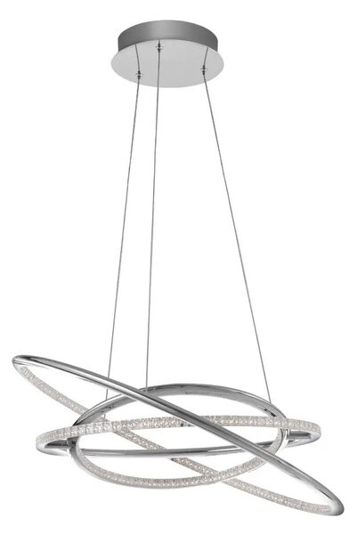 LED luster Livorno 60 Chrome – Sivá