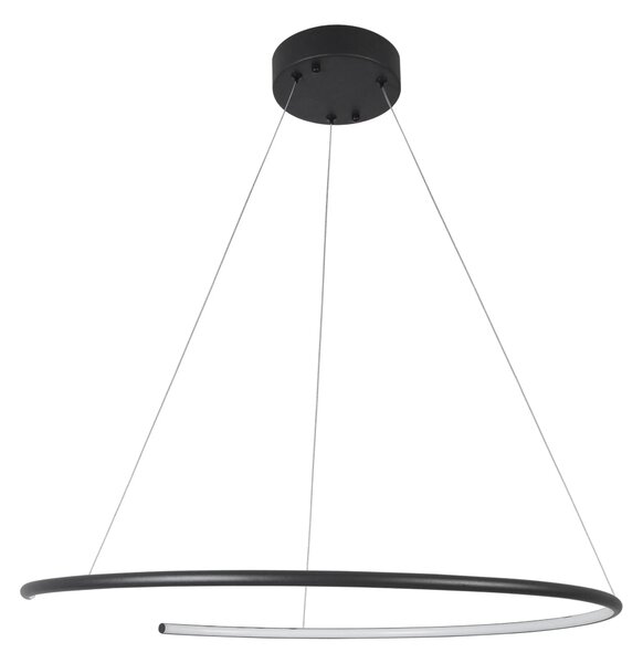 LED luster Breda 70 čierne – Čierna