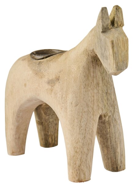 Drevený svietnik Nature Horse
