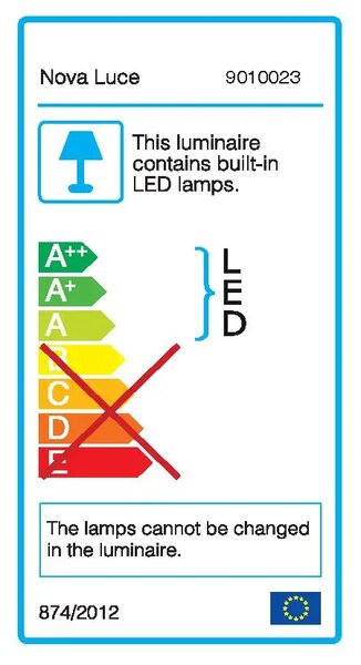 LED luster Breda 70 čierne – Čierna