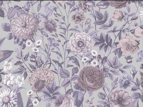 Vinylová tapeta Velvet Bloom levanduľová – Fialová