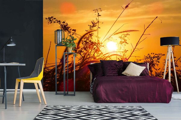 DIMEX | Vliesové fototapety na stenu Svitanie MS-5-1744 | 375 x 250 cm | čierna, žltá, oranžová