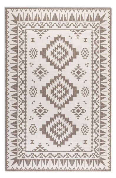 Krémovo-hnedý vonkajší koberec 80x150 cm Gemini – Elle Decoration