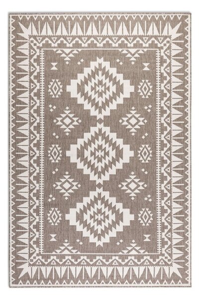 Krémovo-hnedý vonkajší koberec 80x150 cm Gemini – Elle Decoration