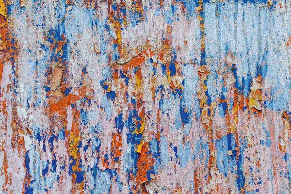 DIMEX | Vliesové fototapety na stenu Textúra farebné múry MS-5-2435 | 375 x 250 cm | modrá, žltá, oranžová