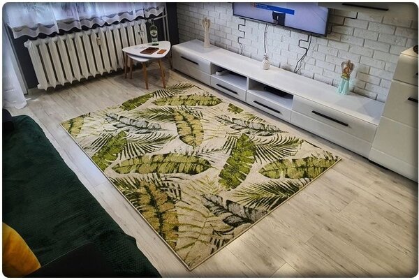 Dekorstudio Moderný koberec GARDEN so vzorom listov 716 Rozmer koberca: 80x150cm