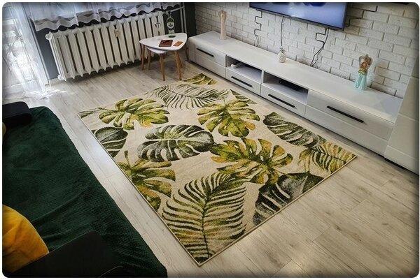 Dekorstudio Moderný koberec GARDEN so vzorom listov 714 Rozmer koberca: 120x170cm