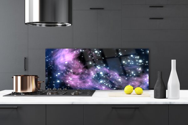 Sklenený obklad Do kuchyne Abstrakcia vesmír art umenie 125x50 cm