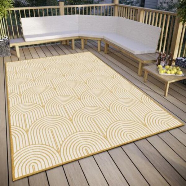 Okrovožltý vonkajší koberec 120x170 cm Pangli Ochre – Hanse Home
