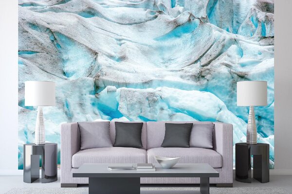 DIMEX | Vliesové fototapety na stenu Ľadovec Nigardsbreen MS-5-3091 | 375 x 250 cm | modrá, biela, šedá