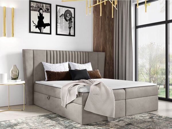 Mirjan24 Kontinentálna posteľ Erneltto, Rozmer postele: 180x200, Dostupné poťahy: Magic Velvet 2239 5903211182600