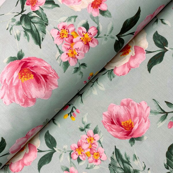 Ervi Bavlnená látka/plátno š.240cm - Magnolia a ľalia 30269-2, metráž