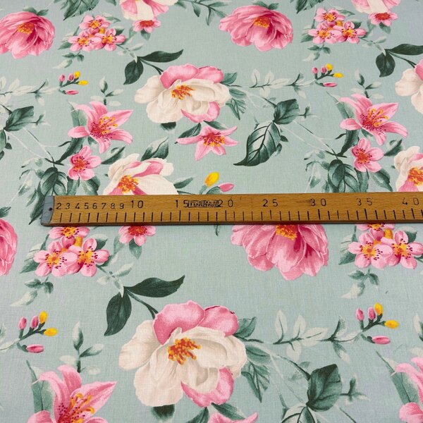 Ervi Bavlnená látka/plátno š.240cm - Magnolia a ľalia 30269-2, metráž