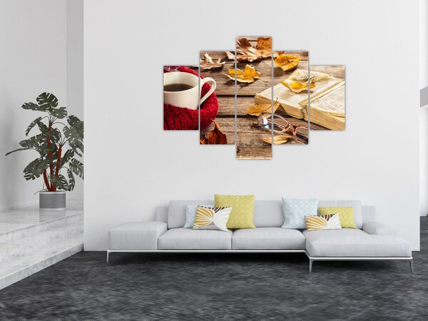 Obraz - Jesenná šálka čaju (150x105 cm)