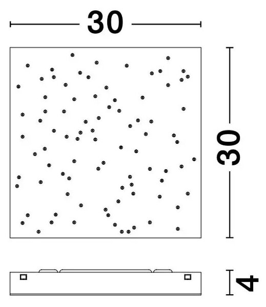 Stropné svietidlo LED so stmievaním Cielo 30 biele s diaľkovým ovládaním – Biela