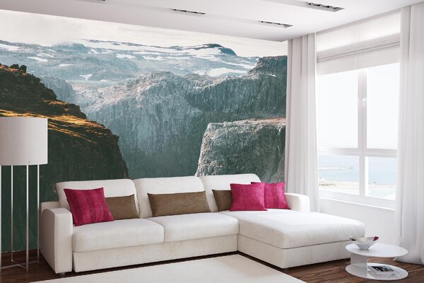DIMEX | Vliesové fototapety na stenu Škandinávsky malebný pohľad MS-5-1650 | 375 x 250 cm | biela, čierna, šedá