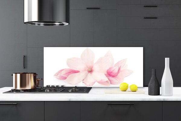Sklenený obklad Do kuchyne Kvety plátky rastlina príroda 125x50 cm