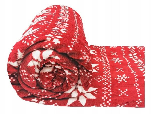 Dekorstudio Dekorstudio Vianočná deka Nordico červená