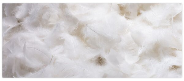 Obraz - Biele perie (120x50 cm)