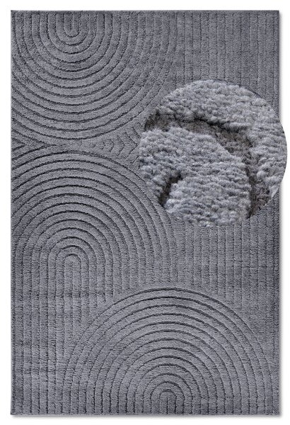 ELLE Decoration, Kusový koberec New York 106206 Anthracite, 80x120, šedá, chodba / predsieň