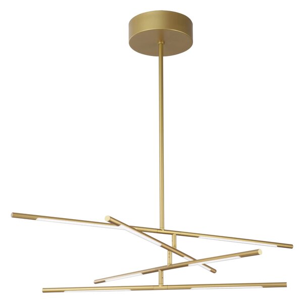 LED luster Raccio 84 zlaté – Zlatá
