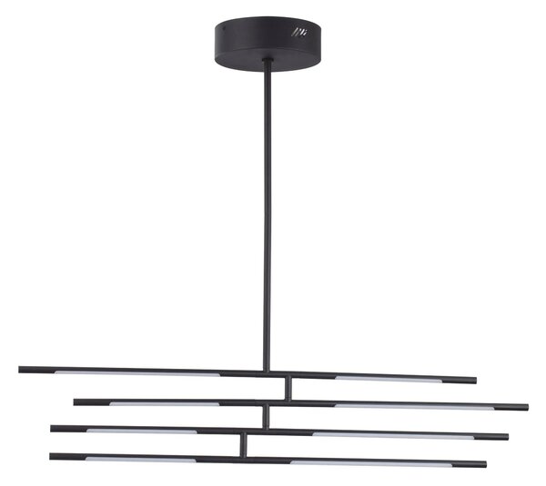 LED luster Raccio 84 čierne – Čierna