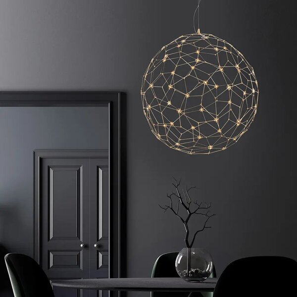 LED luster Sole 80 zlaté – Zlatá