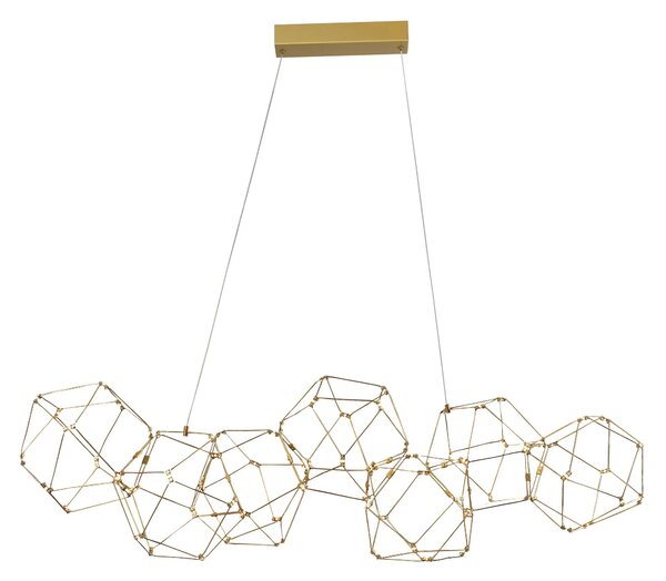 LED luster Nebula 108 zlaté – Zlatá