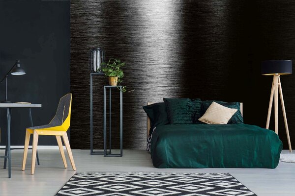 DIMEX | Vliesové fototapety na stenu Čierne metalické pozadie MS-5-2613 | 375 x 250 cm | čierna
