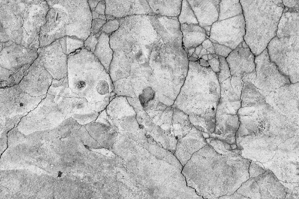 DIMEX | Vliesové fototapety na stenu Prasknutá betónová textúra MS-5-2646 | 375 x 250 cm | čierna, šedá