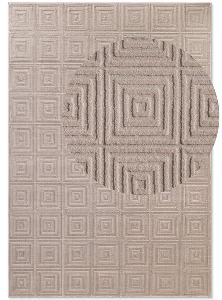 ELLE Decoration, Kusový koberec Perles 106183 Cream Beige z kolekcie Elle, 120x170, béžová, obývacia izba