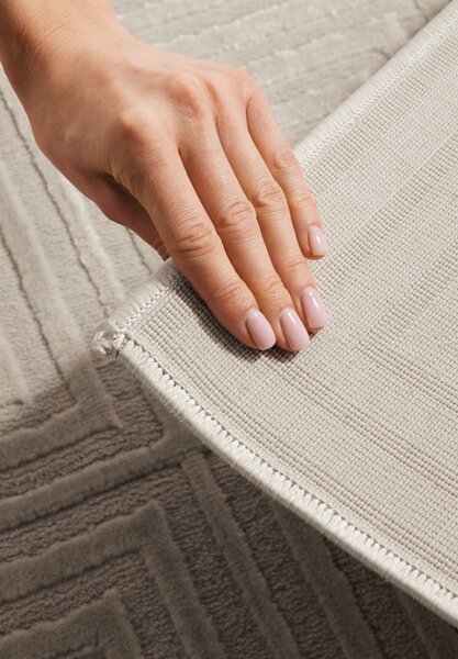 ELLE Decoration , Kusový koberec Perles 106184 White Cream z kolekcie Elle, 120x170, béžová, obývacia izba