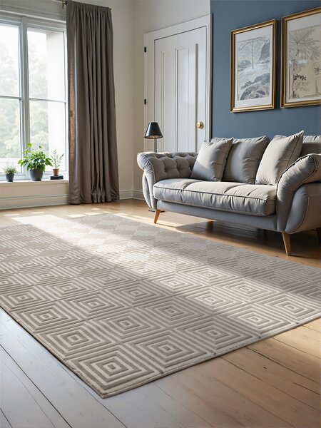 ELLE Decoration , Kusový koberec Perles 106184 White Cream z kolekcie Elle, 120x170, béžová, obývacia izba