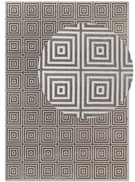 ELLE Decoration, Kusový koberec Perles 106185 White Grey z kolekcie Elle, 120x170, šedá, obývacia izba