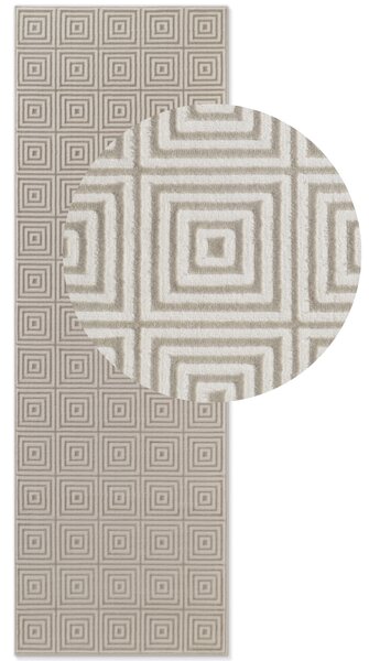 ELLE Decoration , Behúň Perles 106184 White Cream z kolekcie Elle, 80x240, béžová, obývacia izba