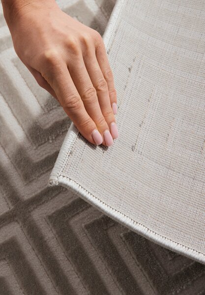 ELLE Decoration , Behúň Perles 106185 White Grey z kolekcie Elle, 80x240, šedá, obývacia izba