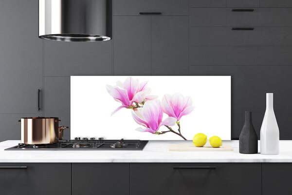 Sklenený obklad Do kuchyne Kvety rastlina príroda 125x50 cm